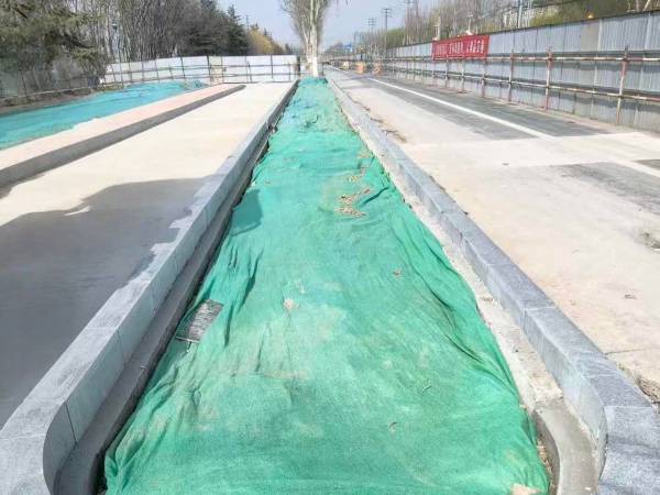 鲁灰光面路沿石加工